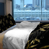 Set de ropa de cama con manta terapéutica rayo amarillo