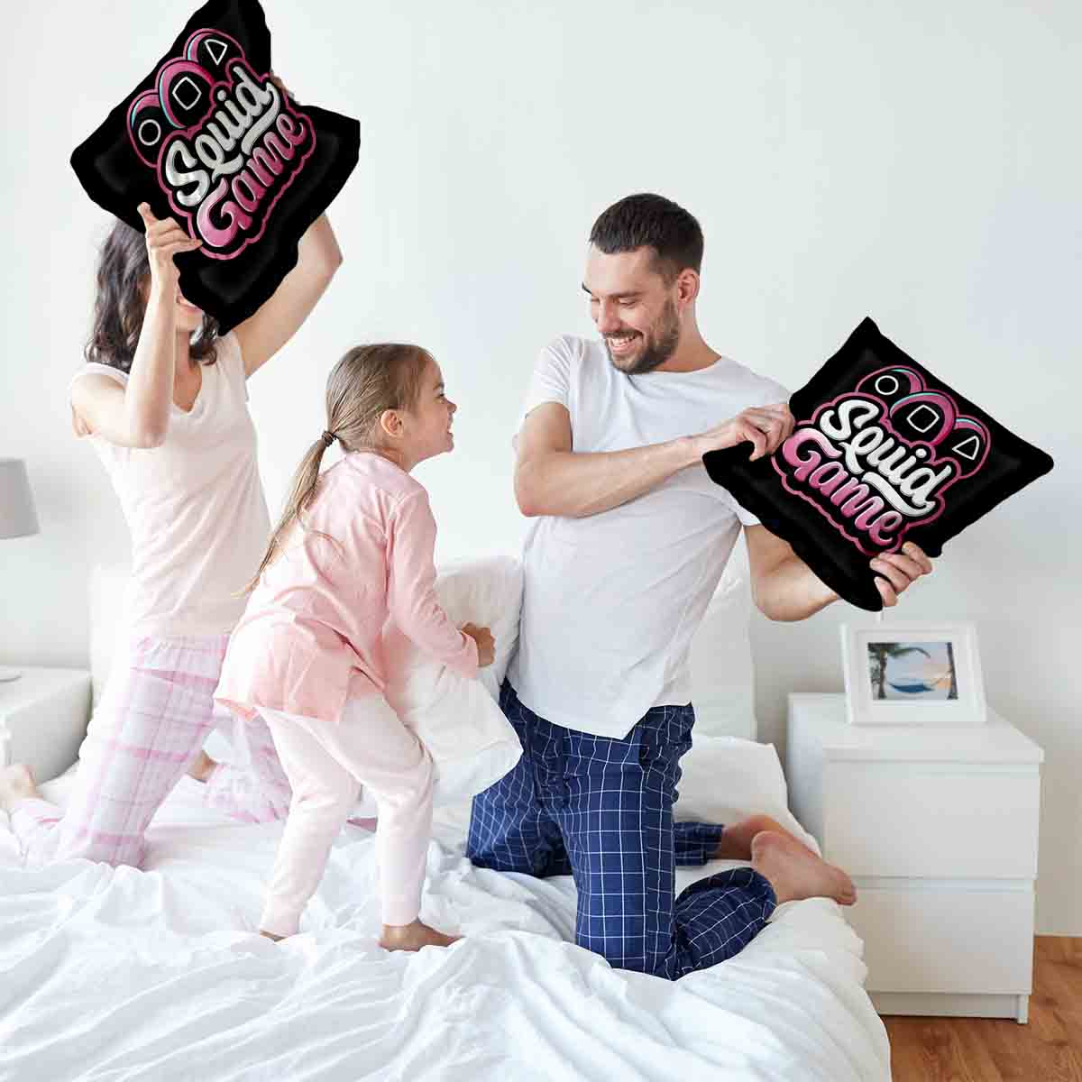 Almohada de salud negra Squid