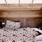 Set de ropa de cama con manta terapéutica amor mixto