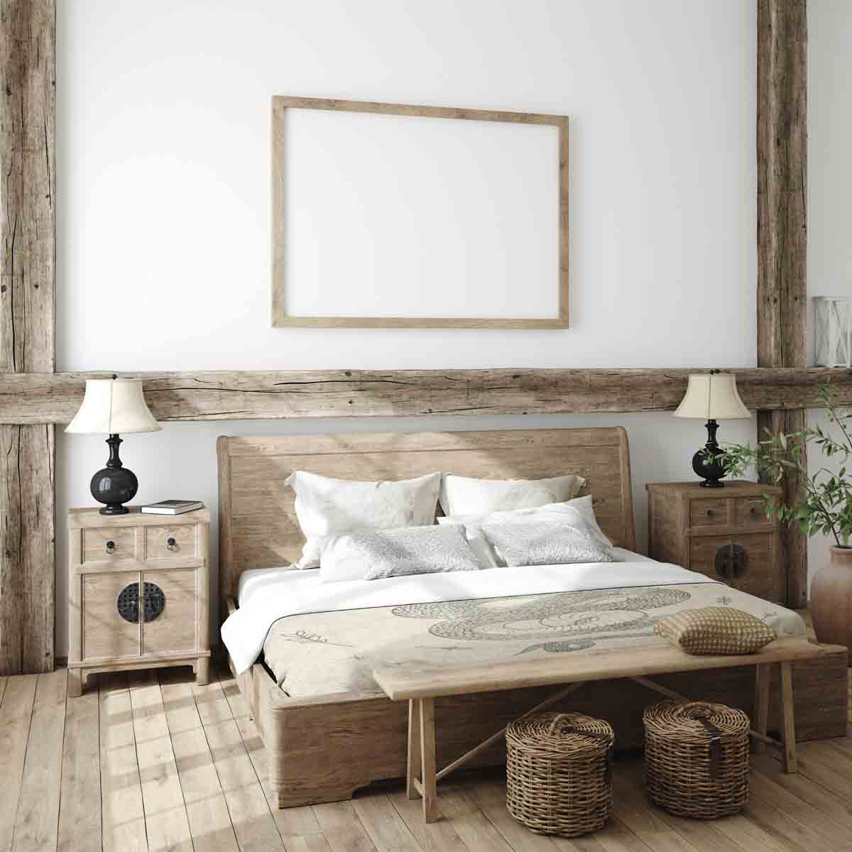 Juego de ropa de cama beige con serpiente de mantas terapéuticas