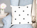 Almohada de salud con cruces negras