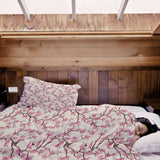 Set de ropa de cama con manta terapéutica flor de cerezo japonesa
