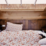 Set de ropa de cama con manta terapéutica Karpfen naranja