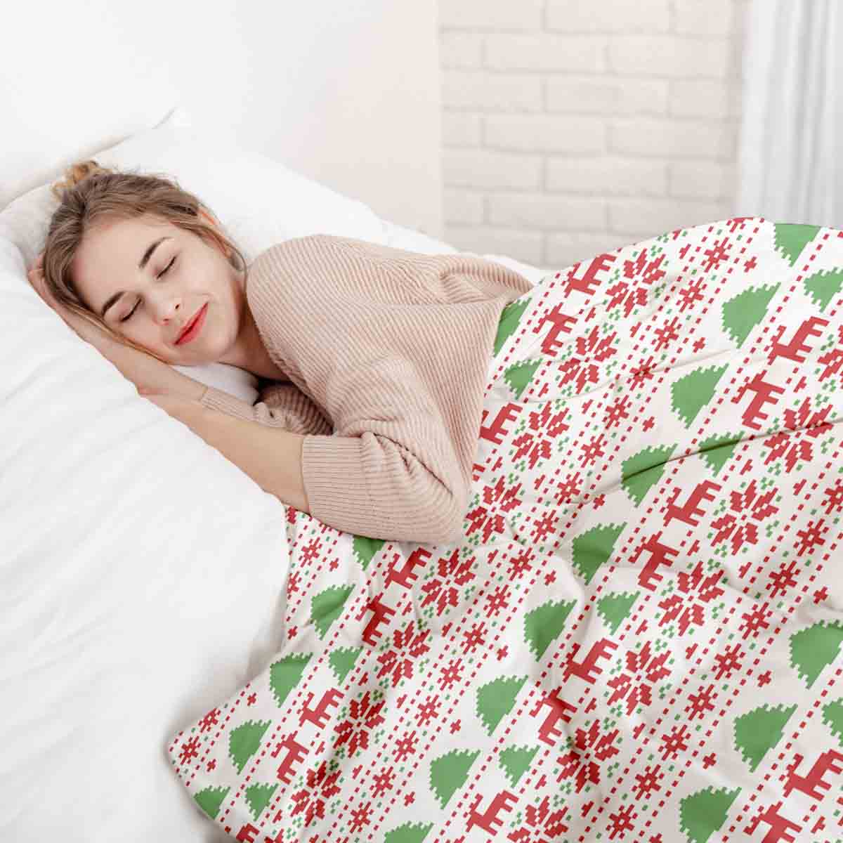 Manta terapéutica original - Funda de algodón Navidad en Noruega