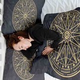 Juego de ropa de cama con manta terapéutica Mandala Mística