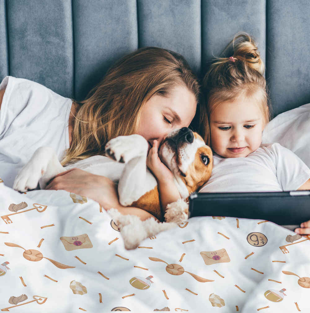 Manta terapéutica original - Funda de algodón blanca con Schnatz