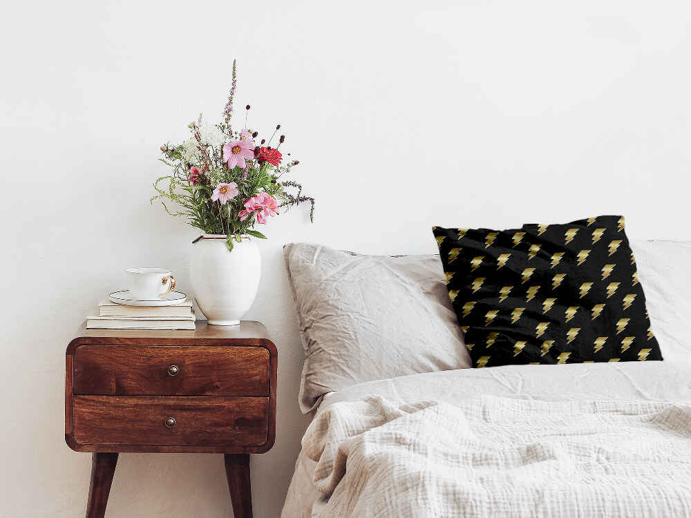 Almohada de salud negra con Harry Blitz