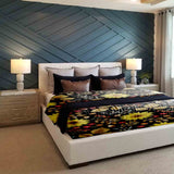 Set de ropa de cama con manta terapéutica y girasol