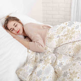 Juego de ropa de cama Therapeidecken con copos de nieve claros