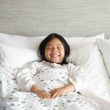 Set de ropa de cama con manta terapéutica hojas voladoras