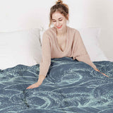 Set de ropa de cama con manta terapéutica Ondas en el mar