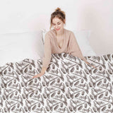 Set de ropa de cama con manta terapéutica blanca con maíz
