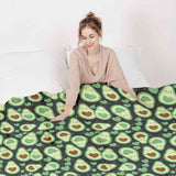 Set de ropa de cama con mantas terapéuticas Aguacates verdes