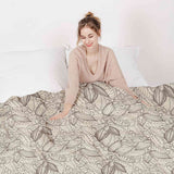 Juego de ropa de cama con manta terapéutica planta de cacao