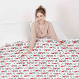 Manta terapéutica original - Funda de algodón blanca Love U