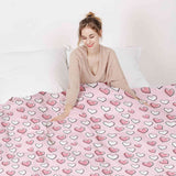 Manta terapéutica original - Funda de algodón con dulces corazones