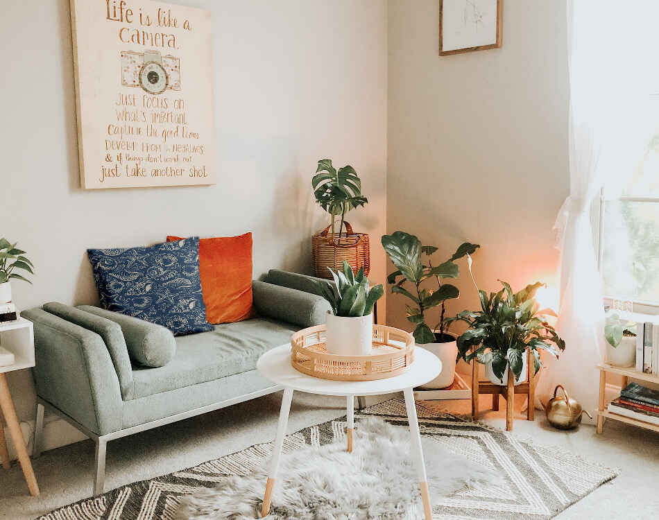 Almohada de salud azul con conchas