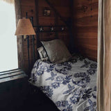 Set de ropa de cama con manta terapéutica flores calavera