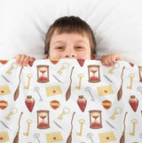 Set de ropa de cama con manta terapéutica blanca Magic