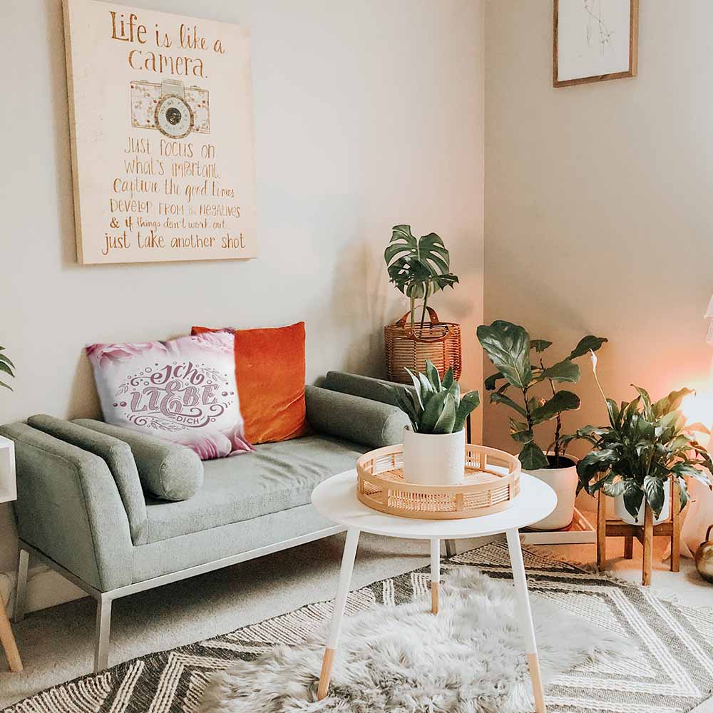 Almohada de salud rosa te amo