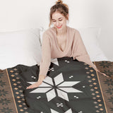Set de ropa de cama con manta terapéutica a rayas con estrellas