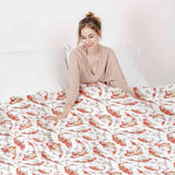 Set de ropa de cama con manta terapéutica Karpfen naranja