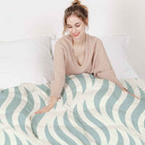Set de ropa de cama con manta terapéutica ondas abstractas