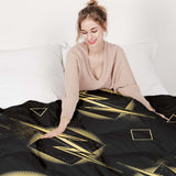 Set de ropa de cama con manta terapéutica rayo amarillo
