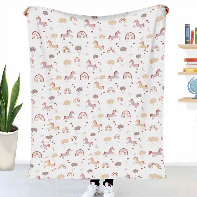 Manta terapéutica original - Funda de algodón unicornio