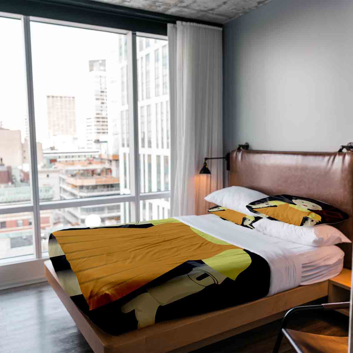 Juego de ropa de cama con mantas terapéuticas Luz roja, luz verde