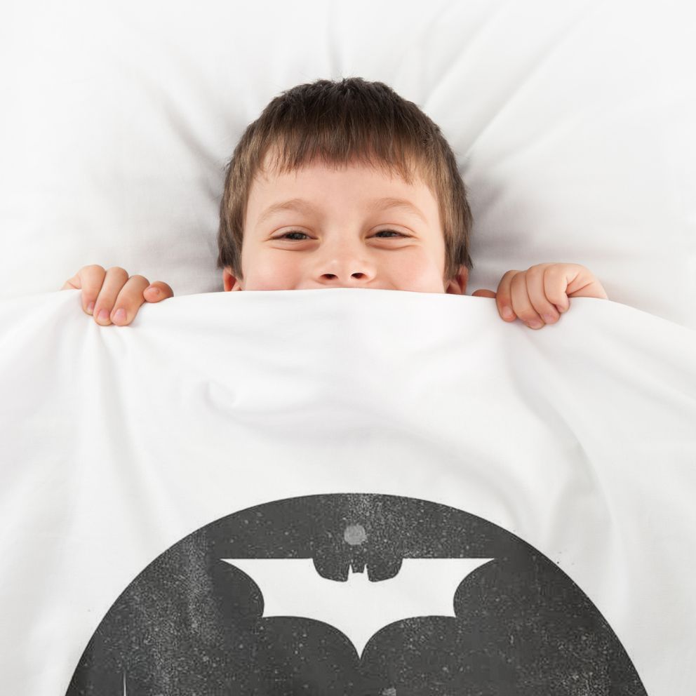 Manta terapéutica original - Funda de algodón Batman blanco