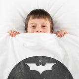 Manta terapéutica original - Funda de algodón Batman blanco