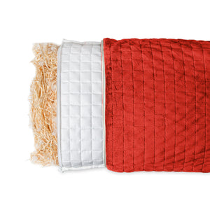Almohada de salud con funda de 4 estaciones Rojo para adultos