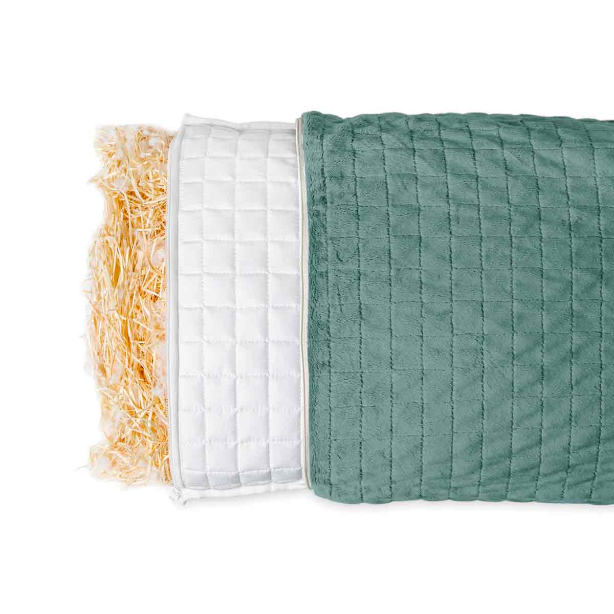 Almohada de salud con funda 4 estaciones verde menta para adultos