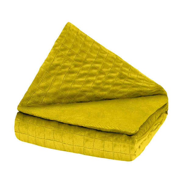 Manta terapéutica original - Manta con peso con funda para 4 estaciones en limón para adultos
