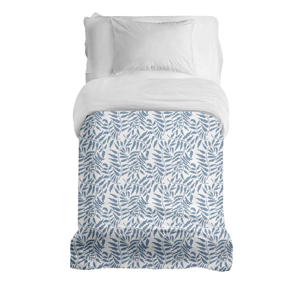 Manta terapéutica original - Funda de algodón con plantas azules