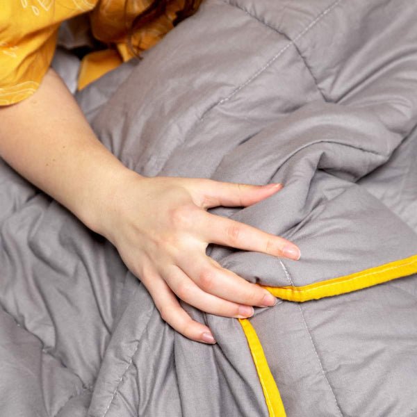 Manta terapéutica original - Funda para mantas con peso con lazos para niños y adultos