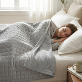 Manta terapéutica original - Manta con peso con funda para las 4 estaciones en verde abeto para adultos