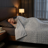 Manta terapéutica original - Manta con peso con funda para las 4 estaciones en verde abeto para adultos