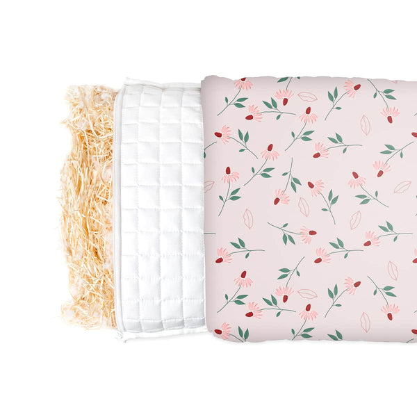 Almohada de salud con patrón de margaritas para niños