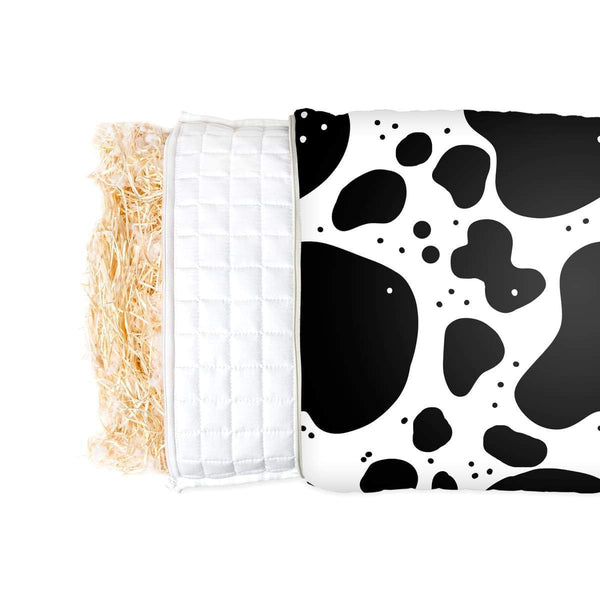 Almohada de salud con patrón de manchas de vaca para niños