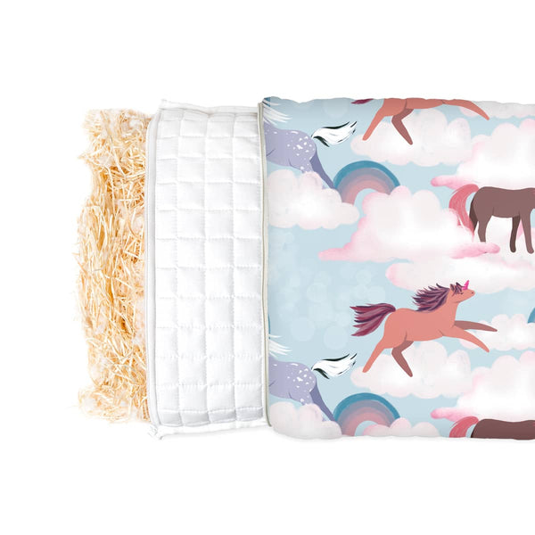 Almohada de salud con diseño de caballos para niños