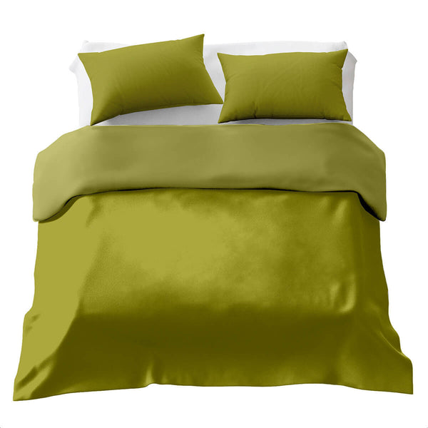 Juego de ropa de cama básico con manta terapéutica caqui