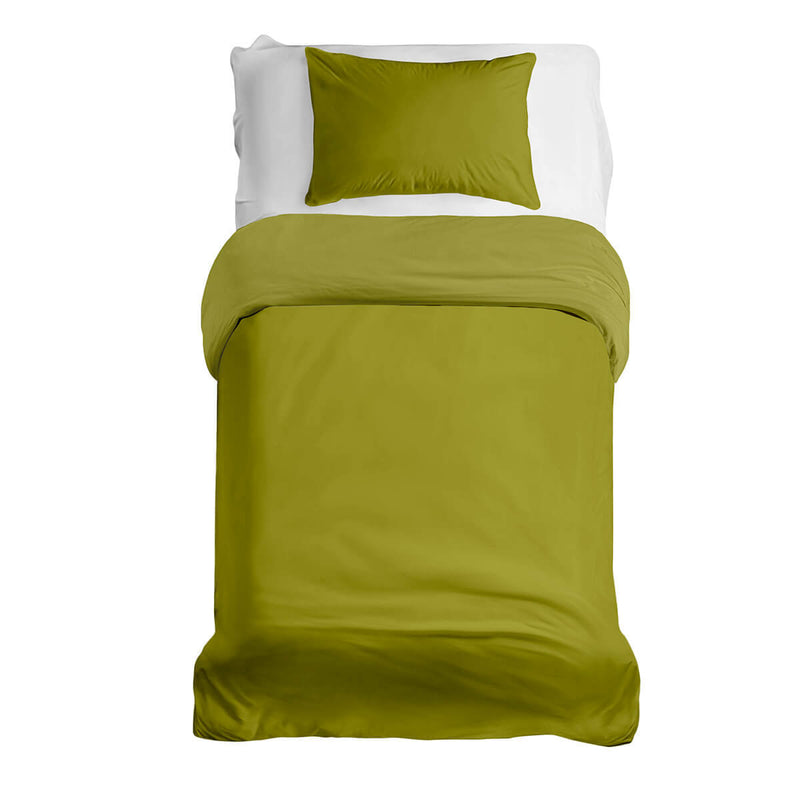 Juego de ropa de cama básico con manta terapéutica caqui