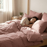 Manta terapéutica original - Manta con peso con funda de algodón en rosa antiguo para adultos