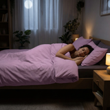 Manta terapéutica original - Manta con peso con funda de algodón en lavanda para adultos