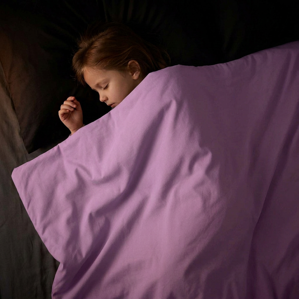 Original Therapiedecke - Gewichtsdecke mit Baumwollbezug in Lavendel für Kinder