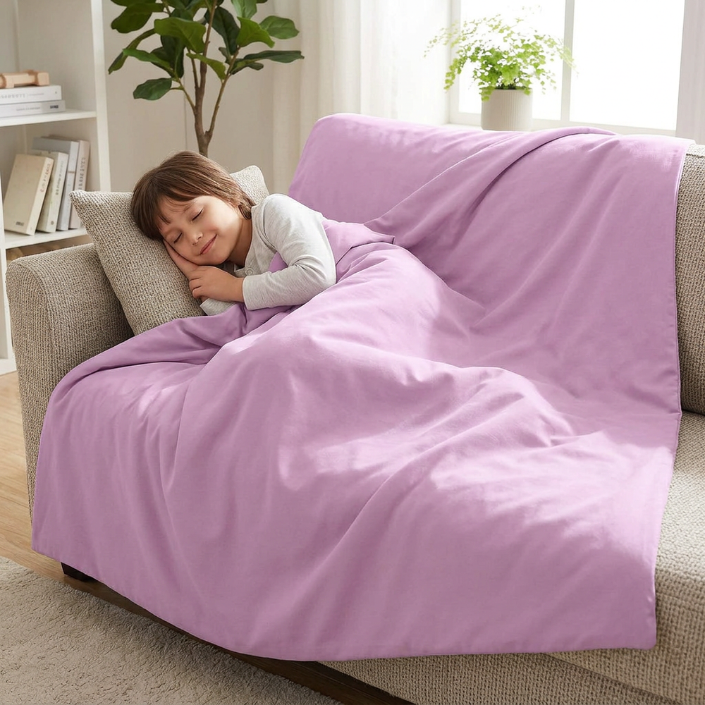 Manta Terapéutica Original - Manta Ponderada con Funda de Algodón en Rosa para Niños