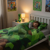 Manta terapéutica original - Manta con peso de paisaje Minecraft con funda de algodón para niños y adultos