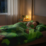 Manta terapéutica original - Manta con peso de paisaje Minecraft con funda de algodón para niños y adultos